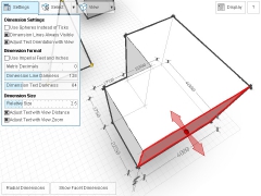 Dynamically Dimensioning 3D Models screenshot.