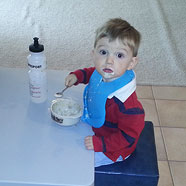 Eating at Nanna's house