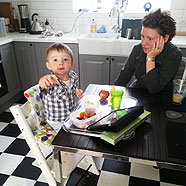 Boy, eating can be a messy business