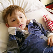 A bad virus meant a few days in hospital on a drip