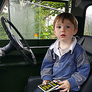 In Mum's old Landrover