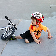 Going up is easy, going down backwards is harder