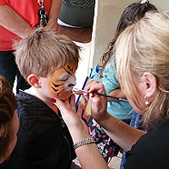 Face painting at new school fate