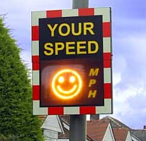 Interactive speed sign
