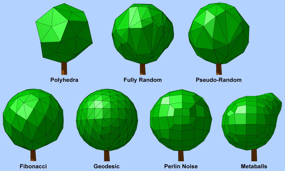 Low Poly Tree Generator